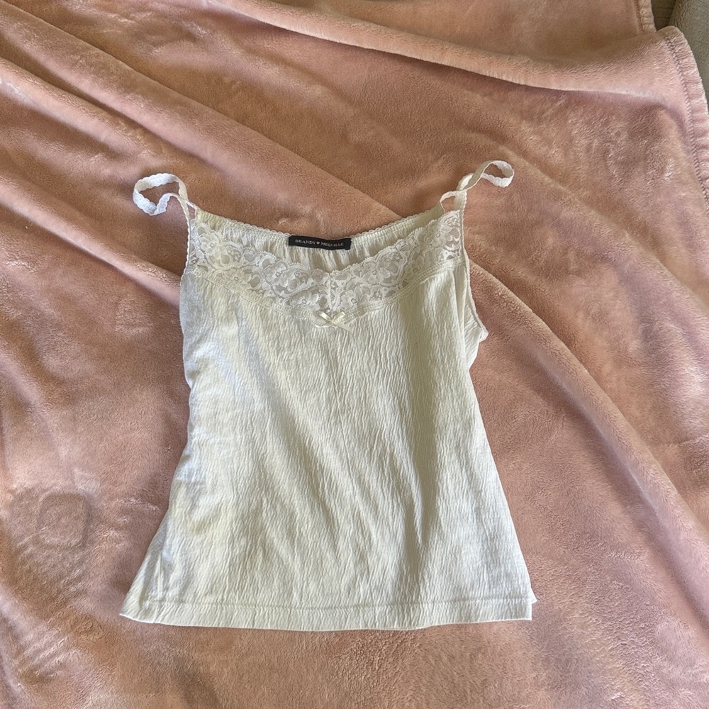 Brandy Melville Cream Lace Camisole